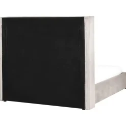 Beliani LUBBON - Bed met opbergruimte - Taupe - 140 x 200 cm - Fluweel