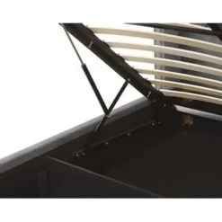 Beliani LUBBON - Bed met opbergruimte - Grijs - 160 x 200 cm - Fluweel