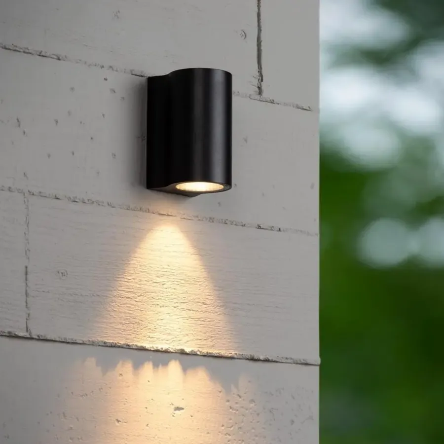 Wandlampen-Lucide AKRA Wandlamp - Zwart