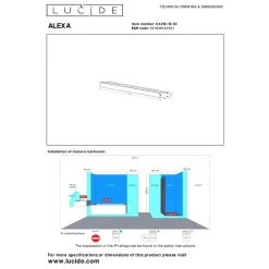 Wandlampen-Lucide ALEXA Wandlamp - Zwart