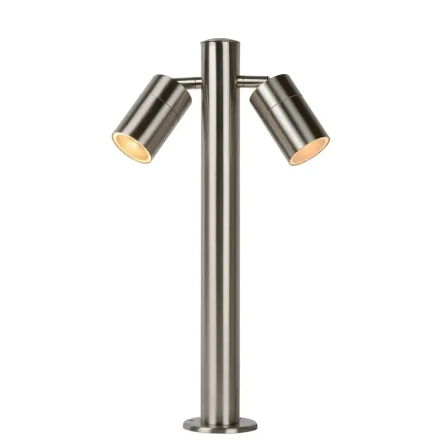 Lucide ARNE-LED Sokkellamp - Mat chroom