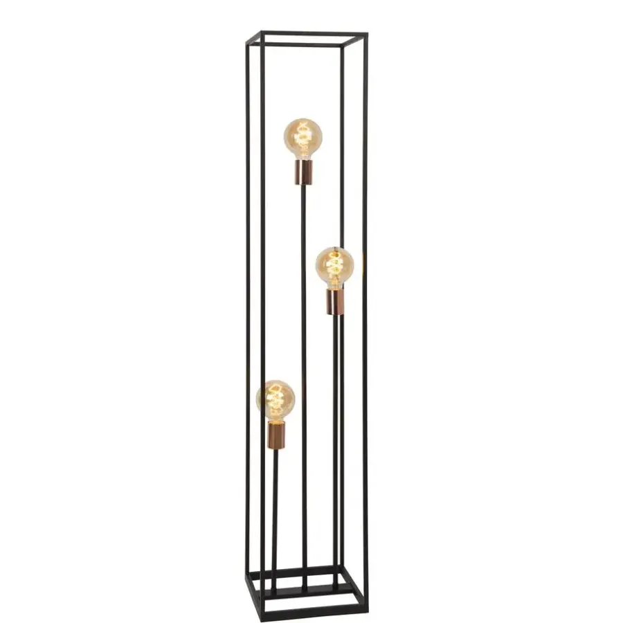 Staande Lampen-Lucide ARTHUR Vloerlamp - Zwart