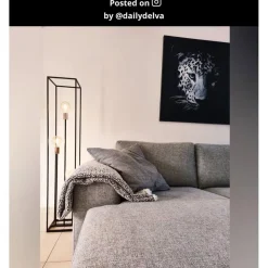 Staande Lampen-Lucide ARTHUR Vloerlamp - Zwart