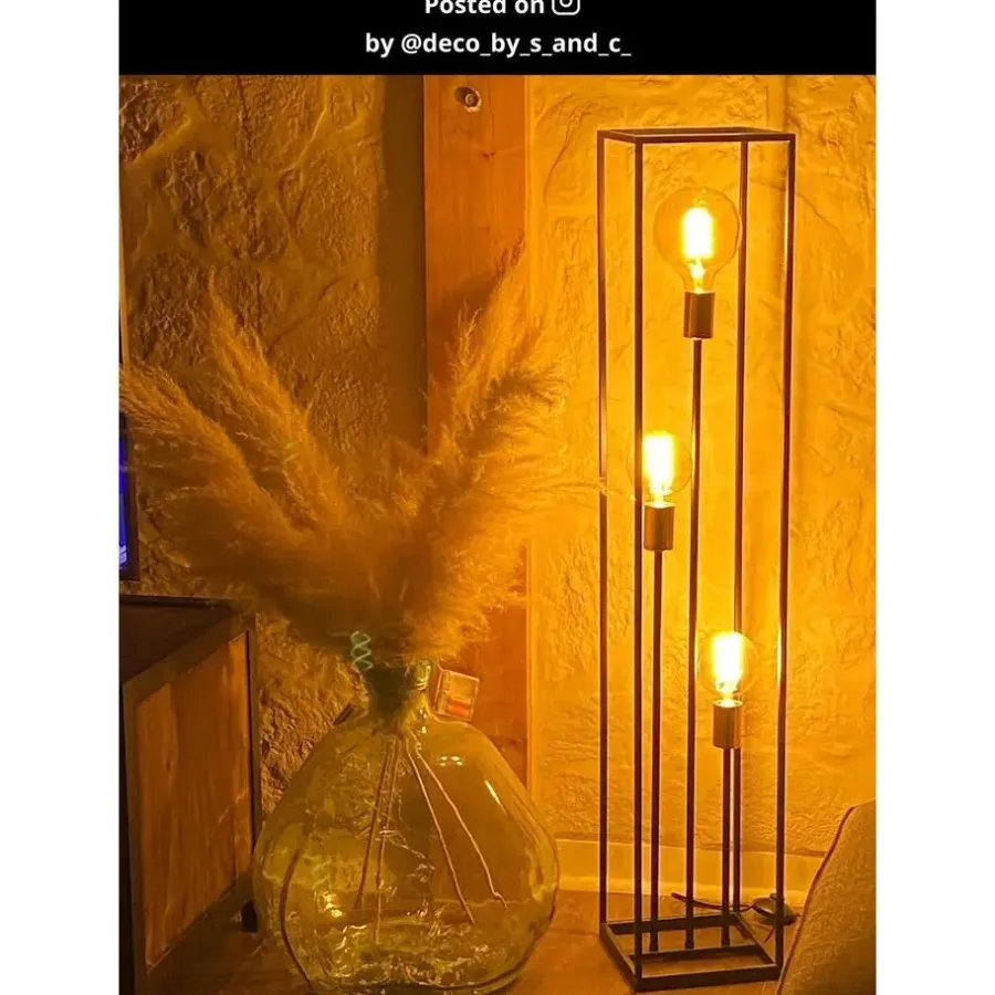 Staande Lampen-Lucide ARTHUR Vloerlamp - Zwart