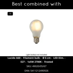Buitenverlichting|Wandlampen-Lucide ARUBA Wandlamp - Zwart