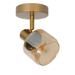 Plafondlampen-Lucide BJORN Plafondspot - Mat Goud / Messing