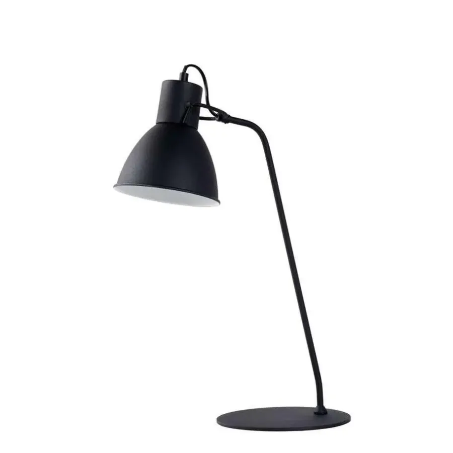 Lucide bureaulamp Shadi - zwart - Ø20 cm
