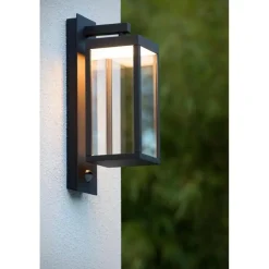 Buitenverlichting|Wandlampen-Lucide CLAIRETTE Wandlamp - Antraciet