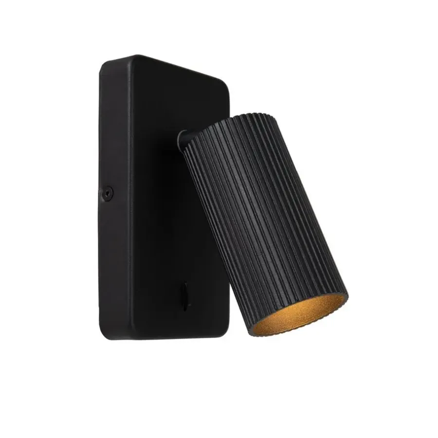 Lucide CLUBS Bedlamp - Zwart