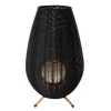 Wandlampen-Lucide COLIN IP44 Tafellamp - Zwart