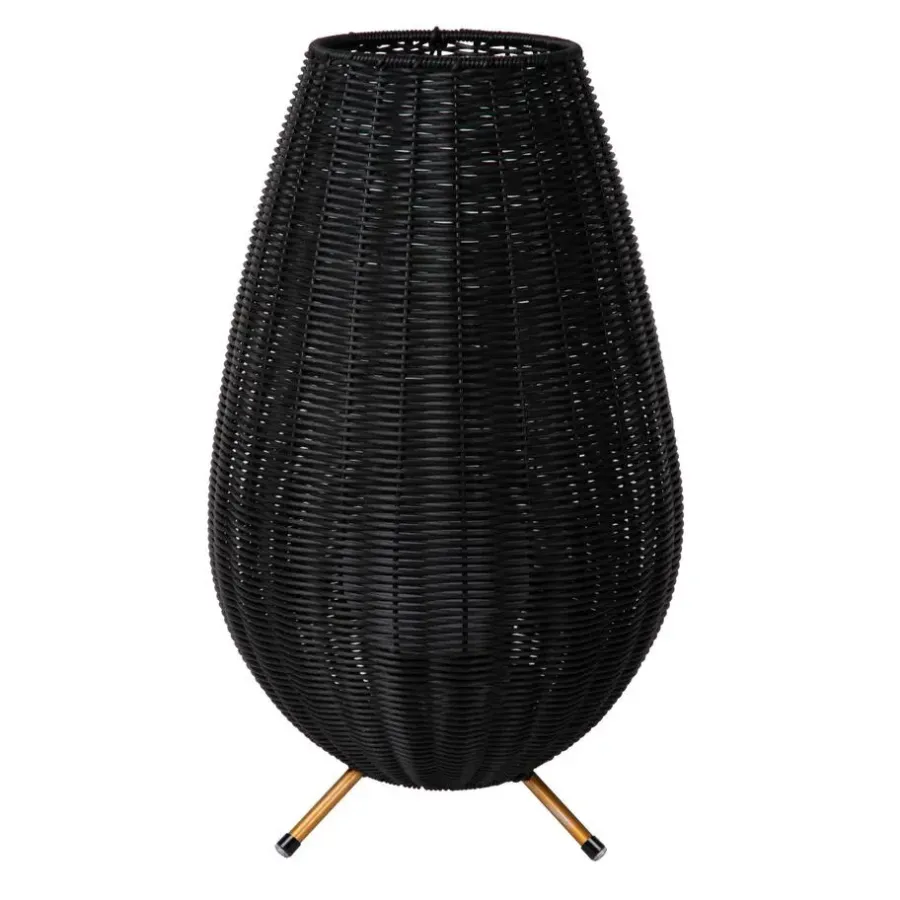 Wandlampen-Lucide COLIN IP44 Tafellamp - Zwart