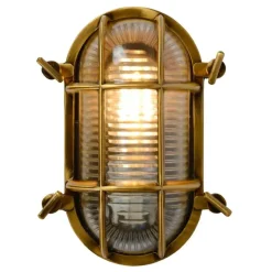 Buitenverlichting|Wandlampen-Lucide DUDLEY Wandlamp - Mat Goud / Messing