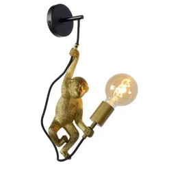 Wandlampen-Lucide EXTRAVAGANZA CHIMP Wandlamp - Zwart