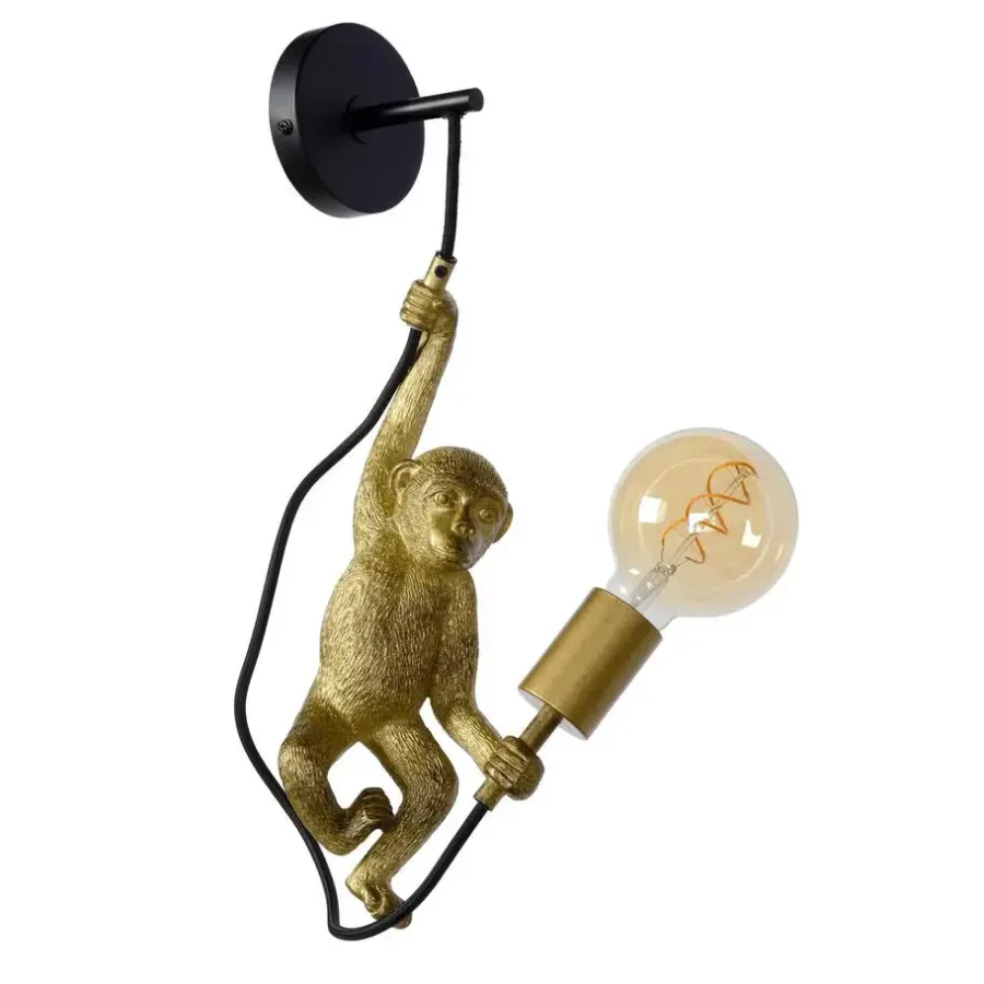 Wandlampen-Lucide EXTRAVAGANZA CHIMP Wandlamp - Zwart
