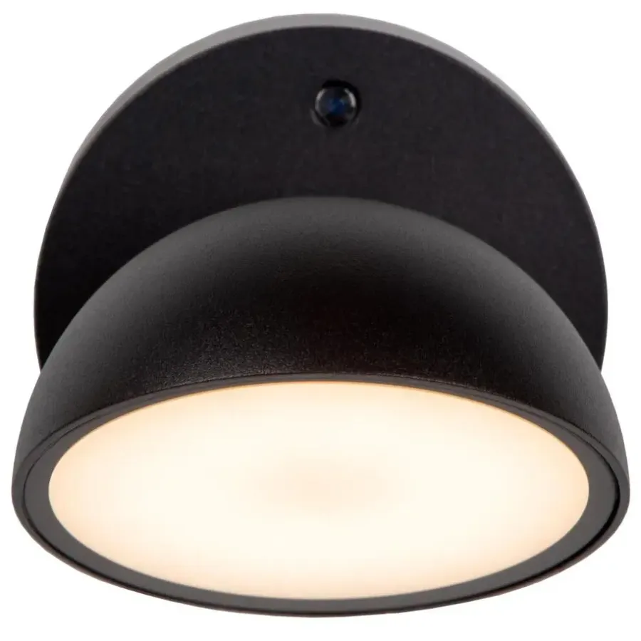 Wandlampen-Lucide FINN Wandlamp - Zwart