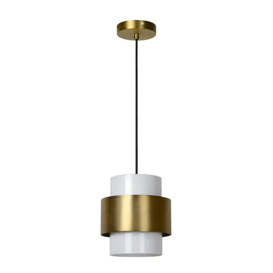 Hanglampen-Lucide FIRMIN Hanglamp - Mat Goud / Messing