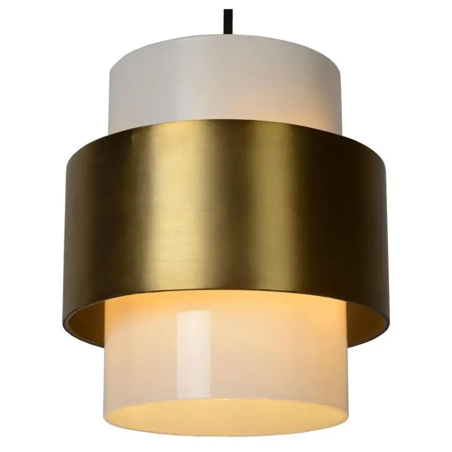 Hanglampen-Lucide FIRMIN Hanglamp - Mat Goud / Messing