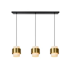 Lucide FIRMIN Hanglamp - Mat Goud / Messing