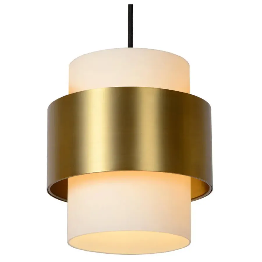 Lucide FIRMIN Hanglamp - Mat Goud / Messing