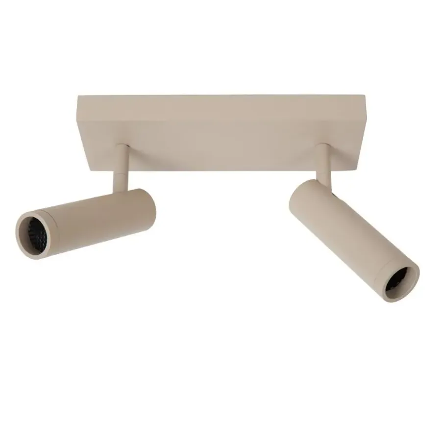 Plafondlampen-Lucide GRADO Plafondspot - Taupe