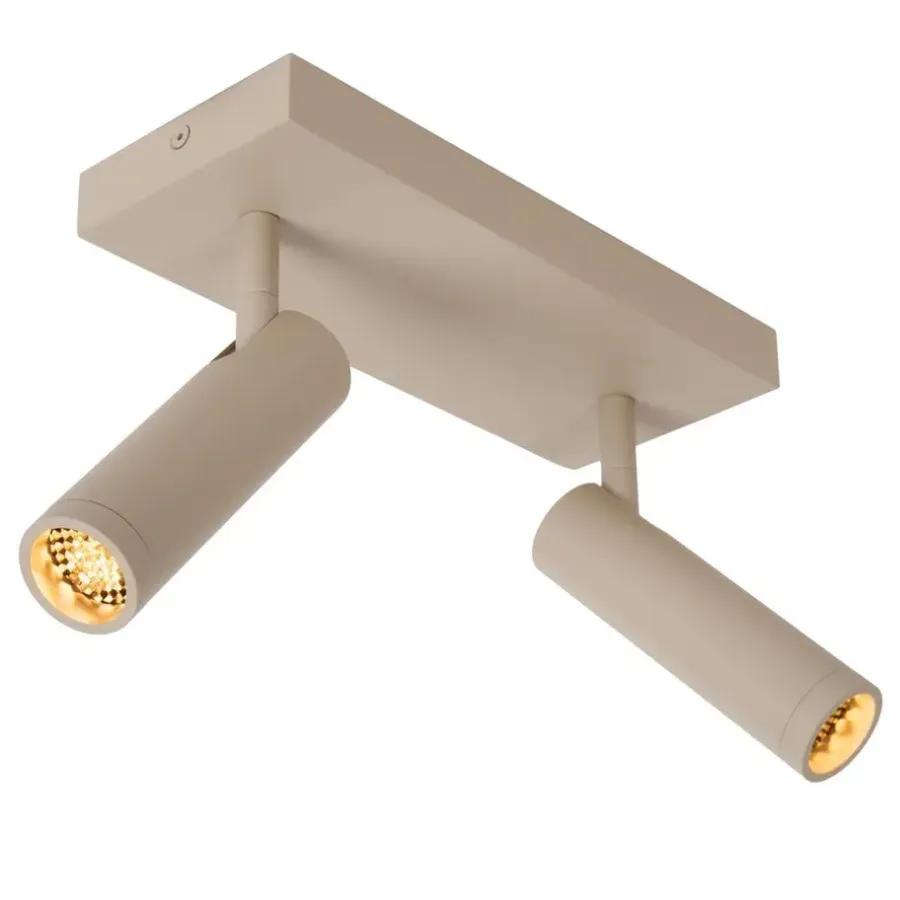 Plafondlampen-Lucide GRADO Plafondspot - Taupe