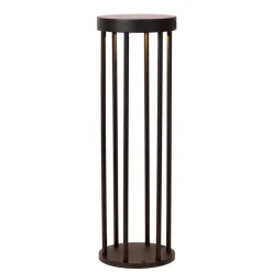 Buitenverlichting|Staande Lampen-Lucide JACKSON Sokkellamp - Zwart