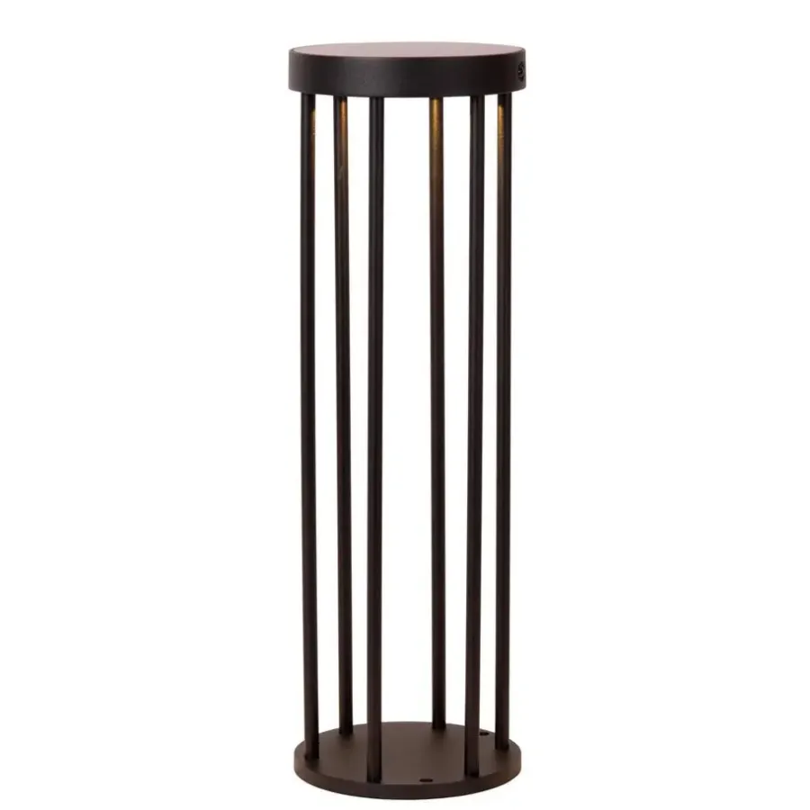 Buitenverlichting|Staande Lampen-Lucide JACKSON Sokkellamp - Zwart