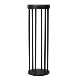 Buitenverlichting|Staande Lampen-Lucide JACKSON Sokkellamp - Zwart