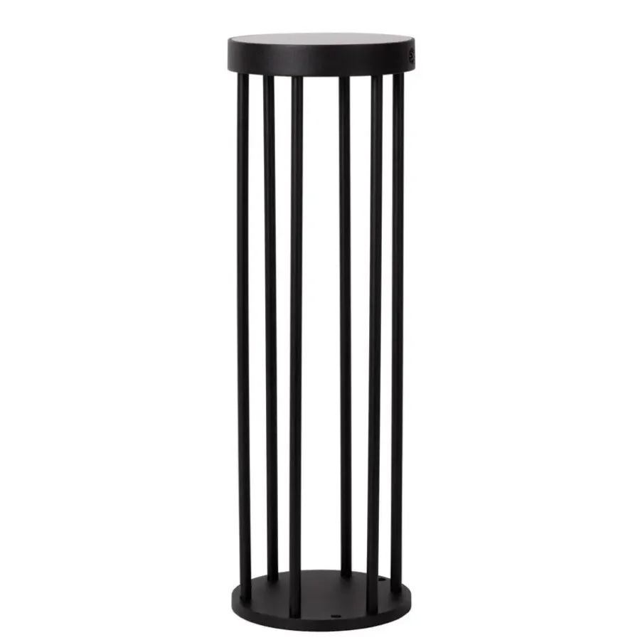 Buitenverlichting|Staande Lampen-Lucide JACKSON Sokkellamp - Zwart