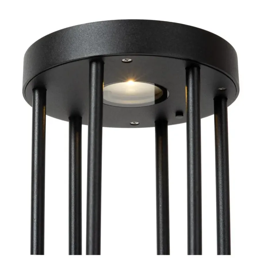 Buitenverlichting|Staande Lampen-Lucide JACKSON Sokkellamp - Zwart