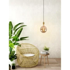 Hanglampen-Lucide JOVA Hanglamp - Mat Goud / Messing
