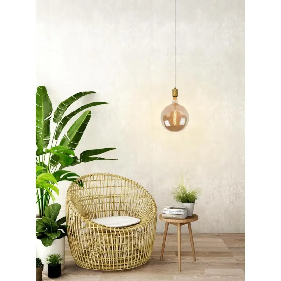 Hanglampen-Lucide JOVA Hanglamp - Mat Goud / Messing