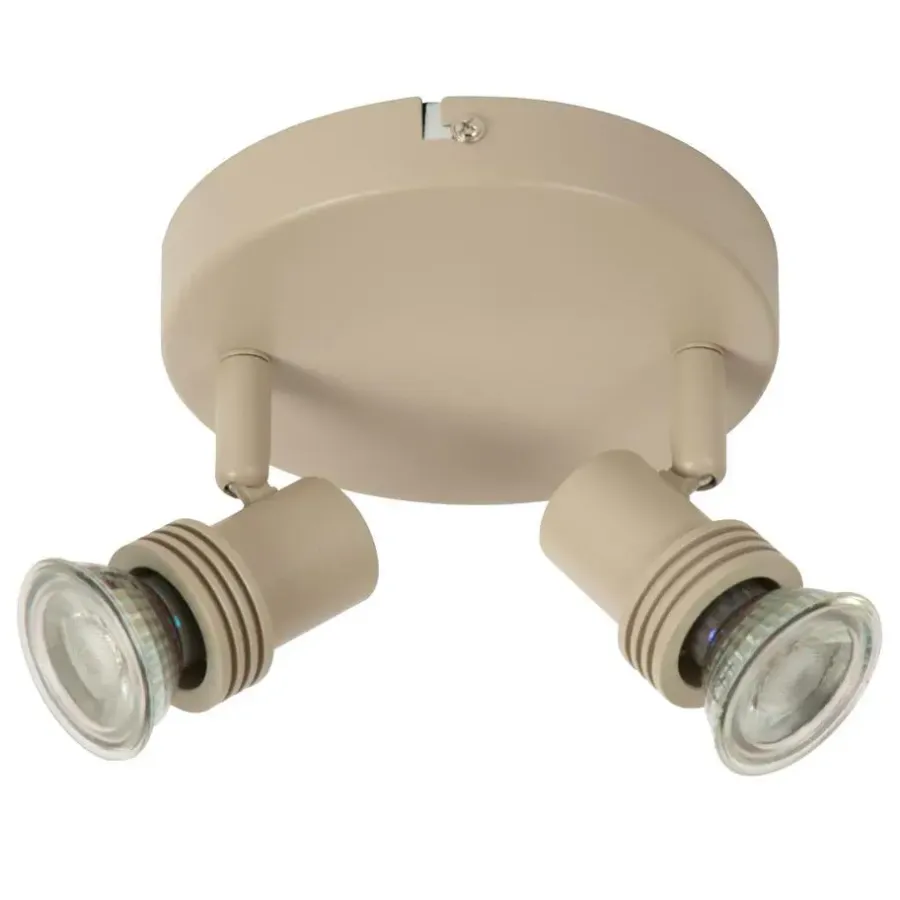 Plafondlampen-Lucide KIANTI Plafondspot - Taupe