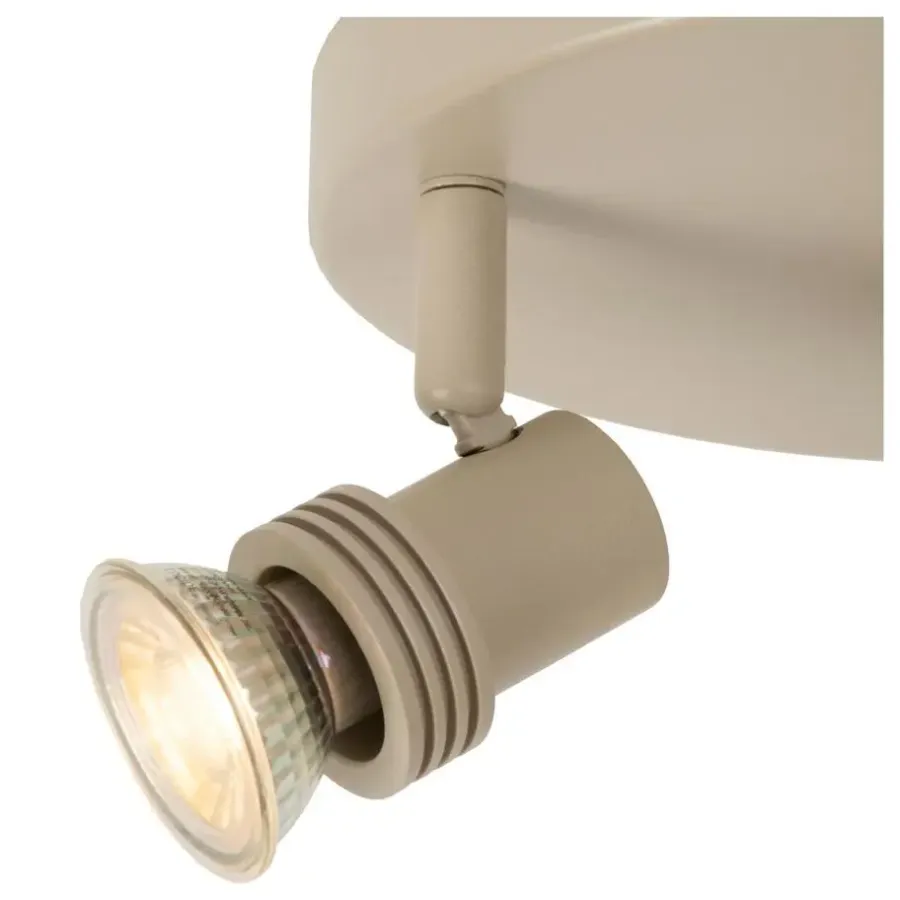 Plafondlampen-Lucide KIANTI Plafondspot - Taupe