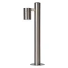 Staande Lampen-Lucide LED sokkellamp buiten ARNE IP44 - mat chroom - Ø6,3 cm