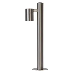 Staande Lampen-Lucide LED sokkellamp buiten ARNE IP44 - mat chroom - Ø6,3 cm