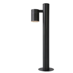 Staande Lampen-Lucide LED sokkellamp buiten ARNE IP44 - zwart - Ø6,3 cm