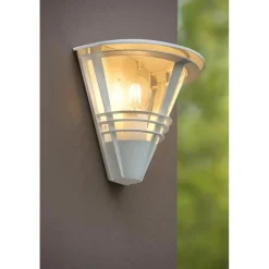 Buitenverlichting|Wandlampen-Lucide LIVIA Wandlamp - Wit