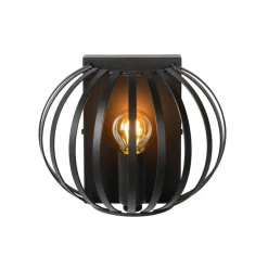 Wandlampen-Lucide MANUELA Wandlamp - Zwart