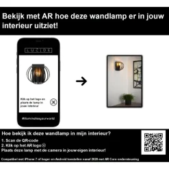 Wandlampen-Lucide MANUELA Wandlamp - Zwart