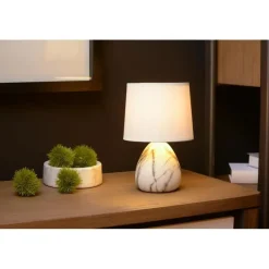 Tafellampen-Lucide MARMO Tafellamp - Wit