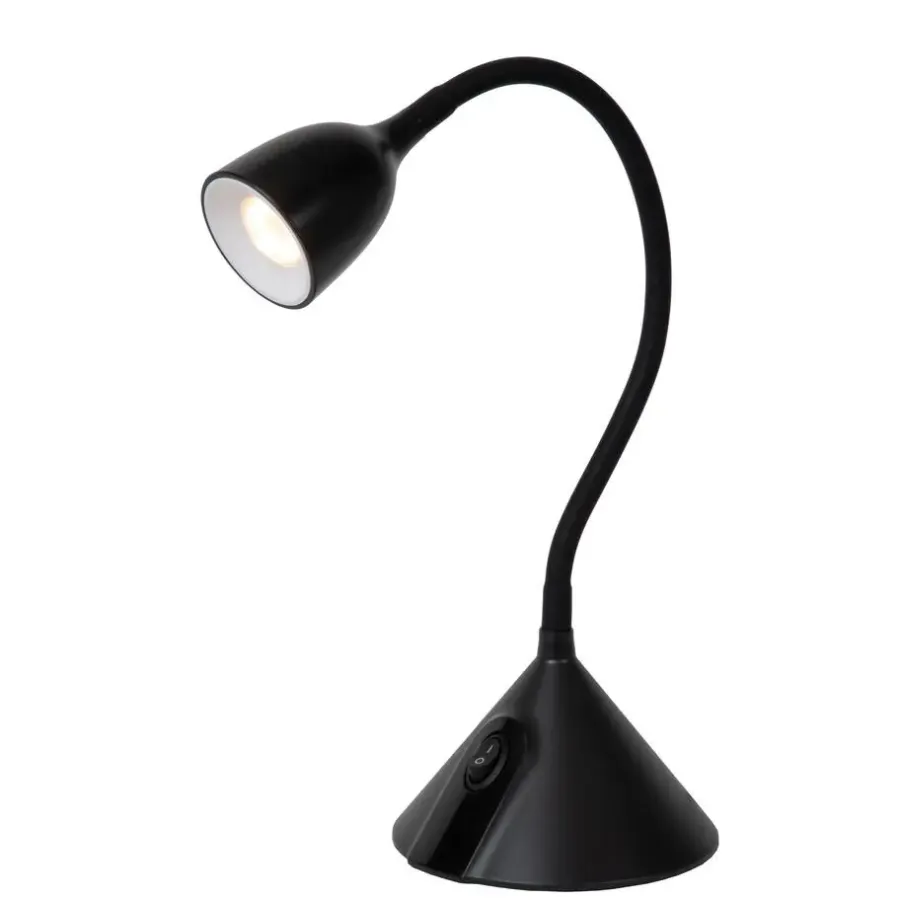 Bureaulampen|Bureaulampen-Lucide MILO Bureaulamp - Zwart