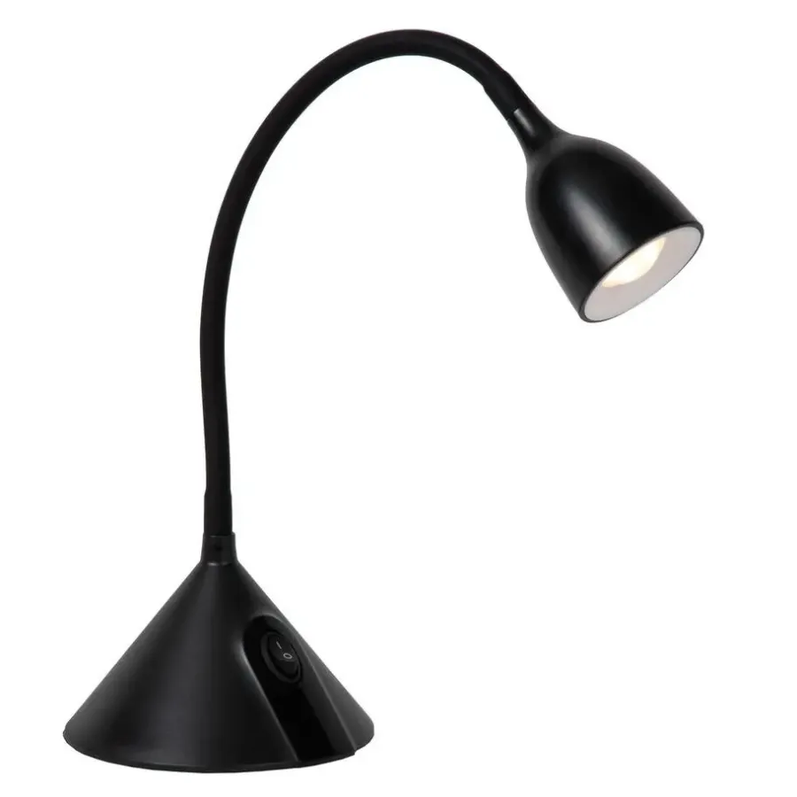 Bureaulampen|Bureaulampen-Lucide MILO Bureaulamp - Zwart
