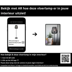 Staande Lampen-Lucide NERIDA Vloerlamp - Zwart