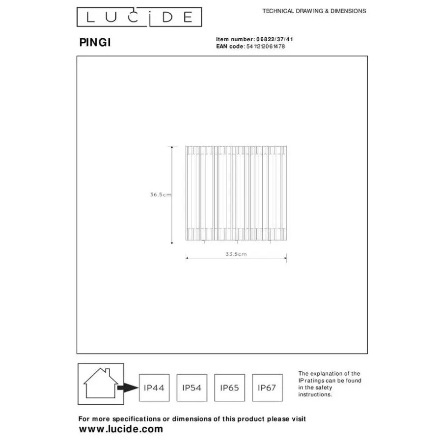 Tafellampen-Lucide PINGI Tafellamp - Taupe