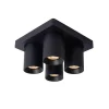 Spots-Lucide plafondspot Nigel 4-spot - zwart