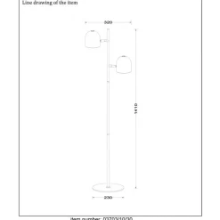 Lucide SKANSKA Vloerlamp - Zwart