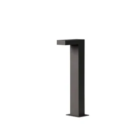Staande Lampen-Lucide sokkellamp buiten TEXAS IP54 - antraciet - 15x6x40 cm