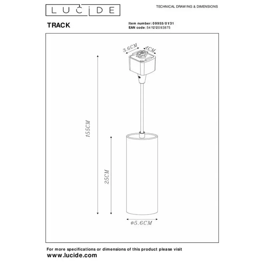 Lucide TRACK Railverlichting - Wit
