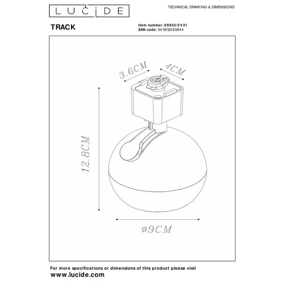 Lucide TRACK Railverlichting - Wit